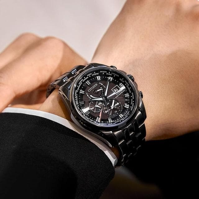 【CITIZEN 星辰】GENTS 光動能 萬年曆 電波對時 男錶 父親節 送禮 禮物推薦(AT9127-80E)