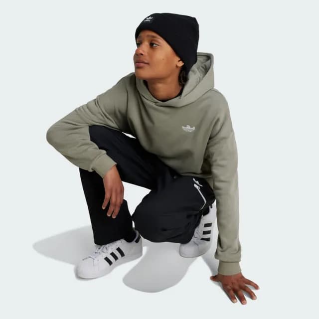 【adidas 愛迪達】SHMOOFOIL 連帽上衣 帽T 童裝 - Originals IZ4654