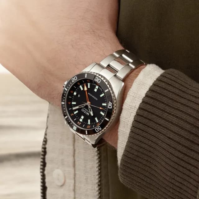 【MIDO 美度】OCEAN STAR GMT 海洋之星 陶瓷圈 機械腕錶 父親節 禮物 送禮 推薦(M0266291105101)