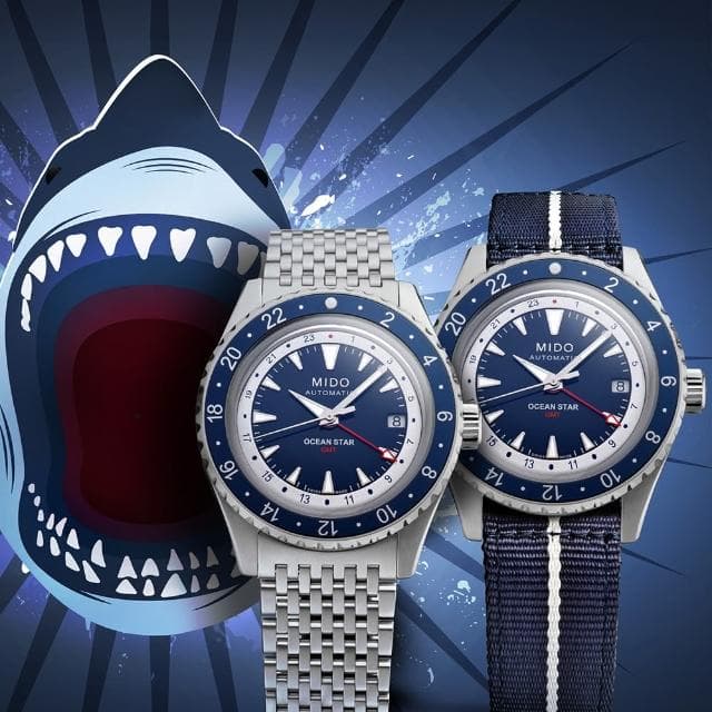 【MIDO 美度】OCEAN STAR GMT 海洋之星 特別版 GMT 機械腕錶 母親節 禮物 推薦(M0268291804100)