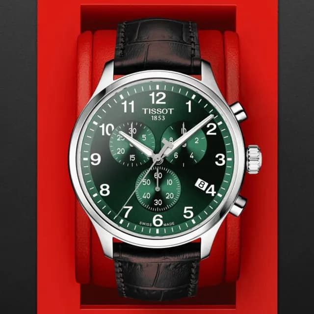 【TISSOT 天梭 官方授權】CHRONO XL 韻馳系列 三眼計時腕錶 七夕 情人節 禮物 送禮 推薦(T1166171609200)