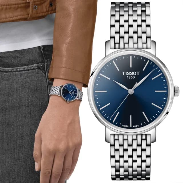 【TISSOT 天梭 官方授權】EVERYTIME LADY 經典優雅 時尚腕錶 畢業禮物 送禮 推薦(T1432101104100)