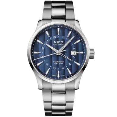 【MIDO 美度】GMT 先鋒系列 雙時區顯示 機械腕錶 畢業禮物 送禮 推薦(M0384291104100)