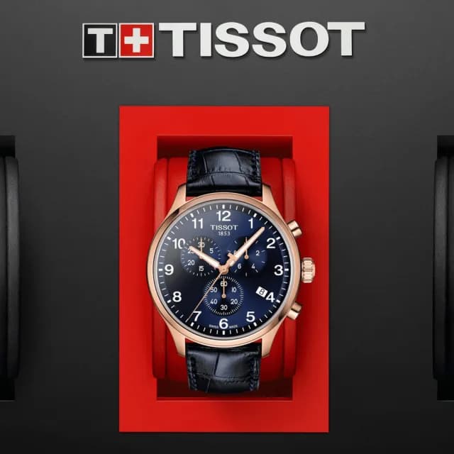 【TISSOT 天梭 官方授權】CHRONO XL 韻馳系列 三眼計時腕錶 父親節 禮物 送禮 推薦(T1166173604200)