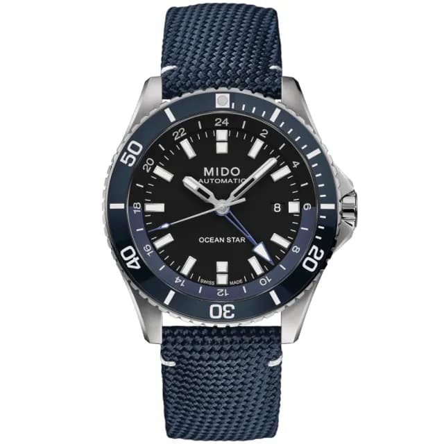 【MIDO 美度】OCEAN STAR GMT 海洋之星 陶瓷圈 機械腕錶 畢業禮物 送禮 推薦(M0266291705100)