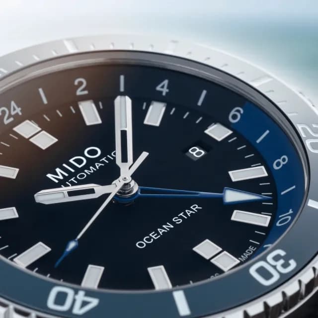 【MIDO 美度】OCEAN STAR GMT 海洋之星 陶瓷圈 機械腕錶 畢業禮物 送禮 推薦(M0266291705100)