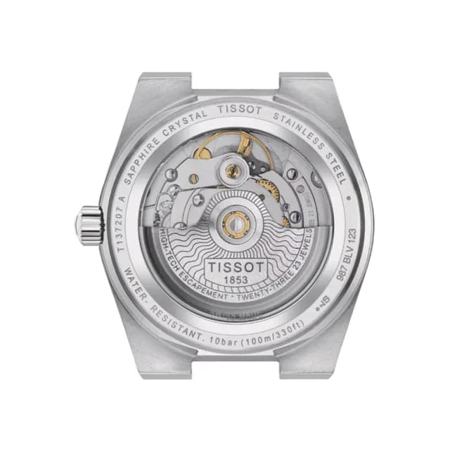 【TISSOT 天梭 官方授權】PRX系列 1970年代復刻 冰川藍 機械腕錶 畢業禮物 送禮 推薦(T1372071135100)