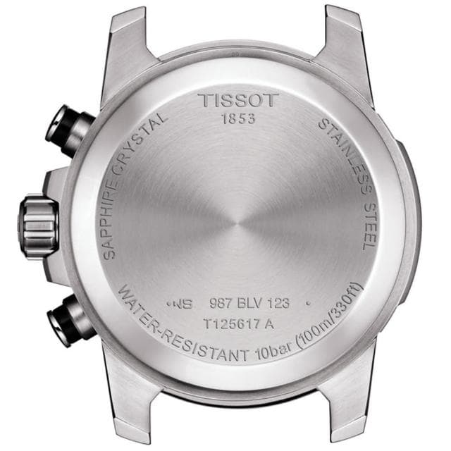 【TISSOT 天梭 官方授權】SUPERSPORT CHRONO 三眼計時腕錶 母親節 禮物 推薦(T1256171604100)