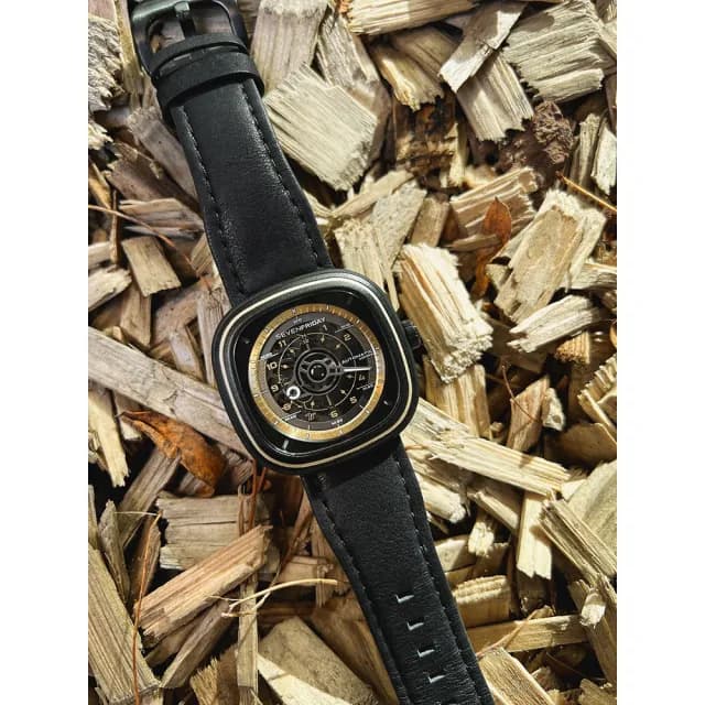 【SEVENFRIDAY】T系列 自動上鍊機械錶-經典黑金/45.6x45mm 送禮 禮物 推薦(T2/06)
