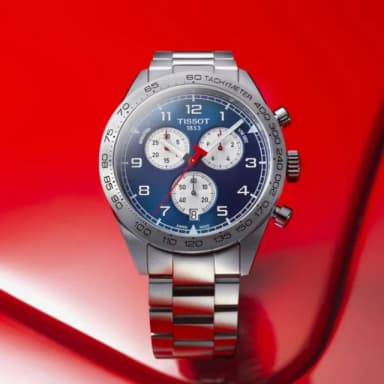 【TISSOT 天梭 官方授權】PRS516 CHRONOGRAPH 三眼計時腕錶 畢業禮物 送禮 推薦(T1316171104200)