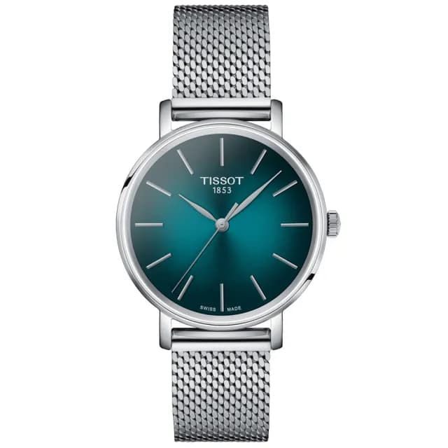 【TISSOT 天梭 官方授權】EVERYTIME LADY 經典優雅 時尚腕錶 畢業禮物 送禮 推薦(T1432101109100)