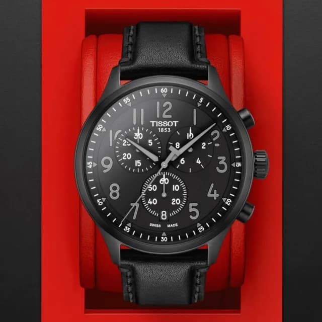 【TISSOT 天梭 官方授權】CHRONO XL 韻馳系列 三眼計時腕錶 父親節 禮物 送禮 推薦(T1166173605200)