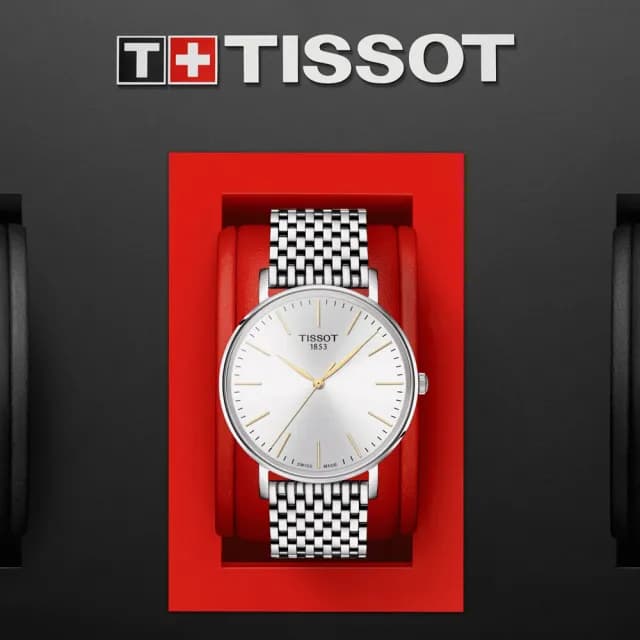 【TISSOT 天梭 官方授權】EVERYTIME LADY 經典優雅 時尚腕錶 畢業禮物 送禮 推薦(T1434101101101)