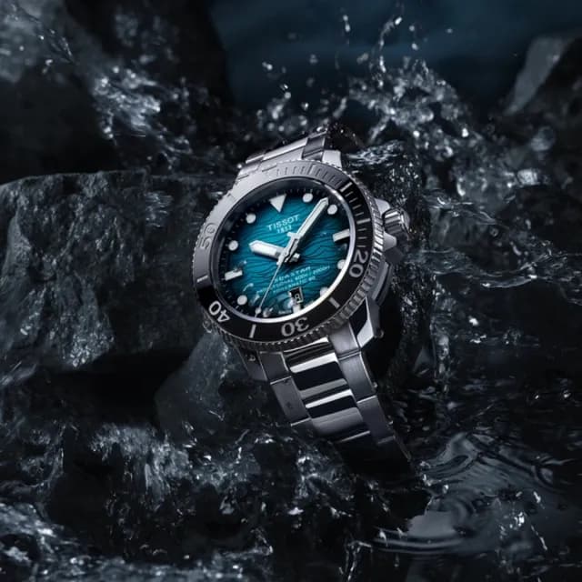 【TISSOT 天梭 官方授權】SEASTAR2000海星系列 潛水機械腕錶 禮物 送禮 推薦(T1206071104100)