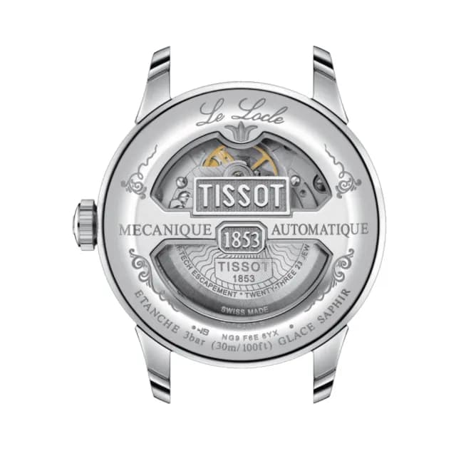 【TISSOT 天梭 官方授權】LE LOCLE 力洛克系列 機械腕錶 畢業禮物 送禮 推薦(T0064071104300)