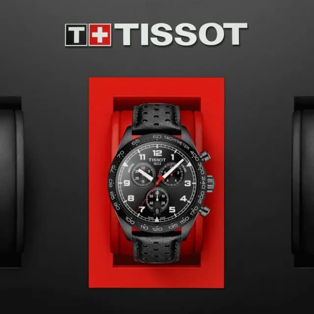 【TISSOT 天梭 官方授權】PRS516 CHRONOGRAPH 三眼計時腕錶 畢業禮物 送禮 推薦(T1316173605200)