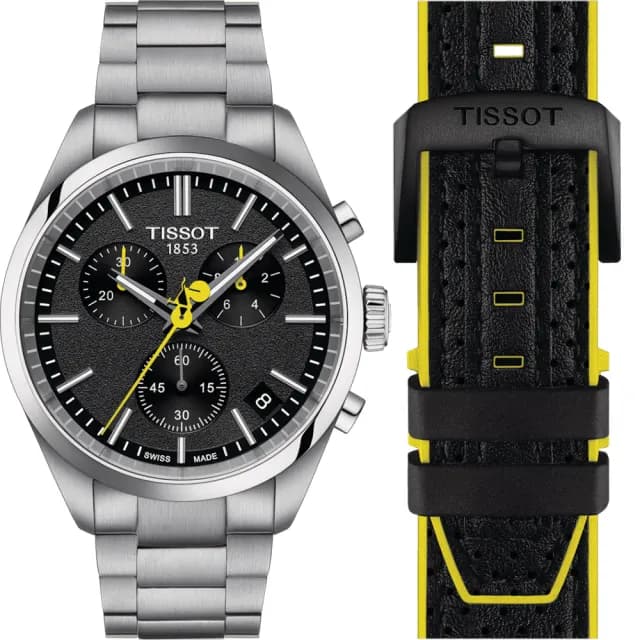 【TISSOT 天梭 官方授權】PR100 特別版 環法自由車賽石英計時手錶-40mm 禮物 推薦(T1504171105100)