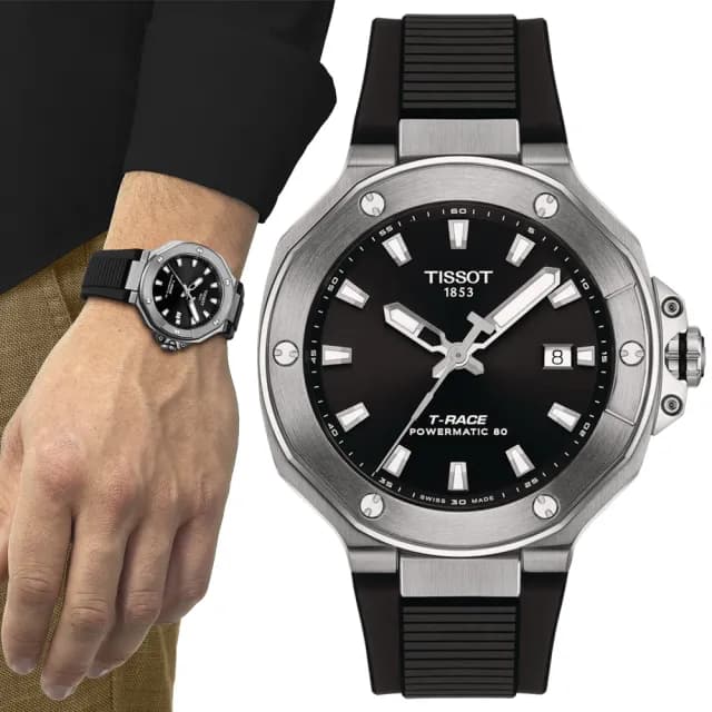 【TISSOT 天梭】T-RACE 競速系列 機械腕錶 畢業禮物 送禮 推薦(T1418071705100)
