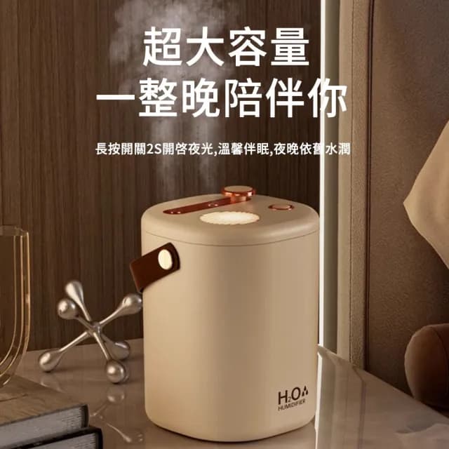 【MUAN】大容量桌面USB加濕器 靜音霧化水氧機 雙噴頭加濕器 空氣清淨機