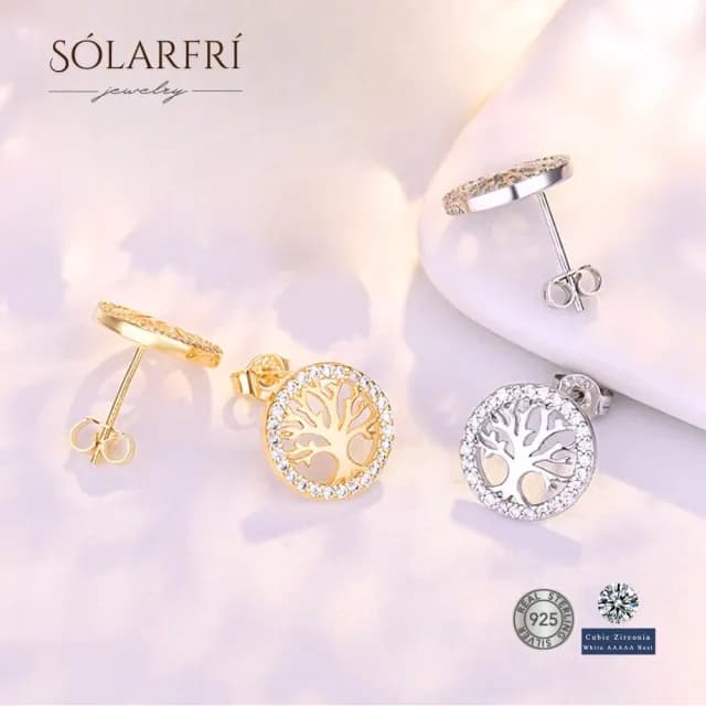 【SOLARFRi】銀針耳環｜閃耀輕奢小眾款親膚低敏 附品牌禮盒包裝(閨蜜情人女友母親老婆禮物)