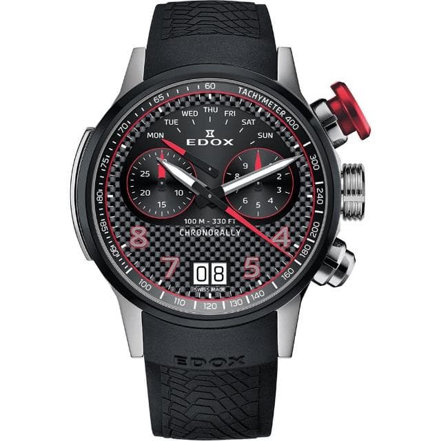【EDOX 伊度】140周年 BMW 摩托車紀念錶 鈦金屬大日期計時手錶 送禮 禮物 推薦(E38003.TINRO.CARO)