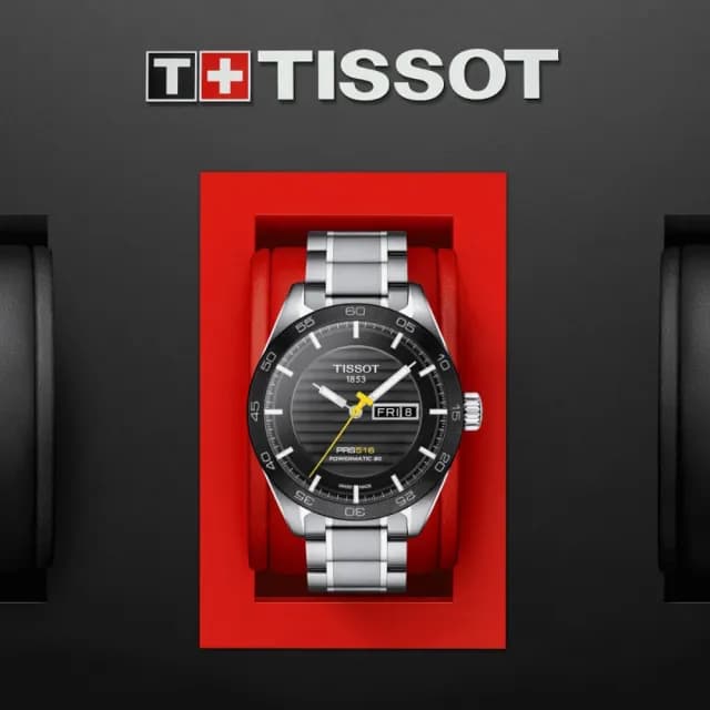【TISSOT 天梭 官方授權】PRS 516 時尚運動機械腕錶 畢業禮物 送禮 推薦(T1004301105100)