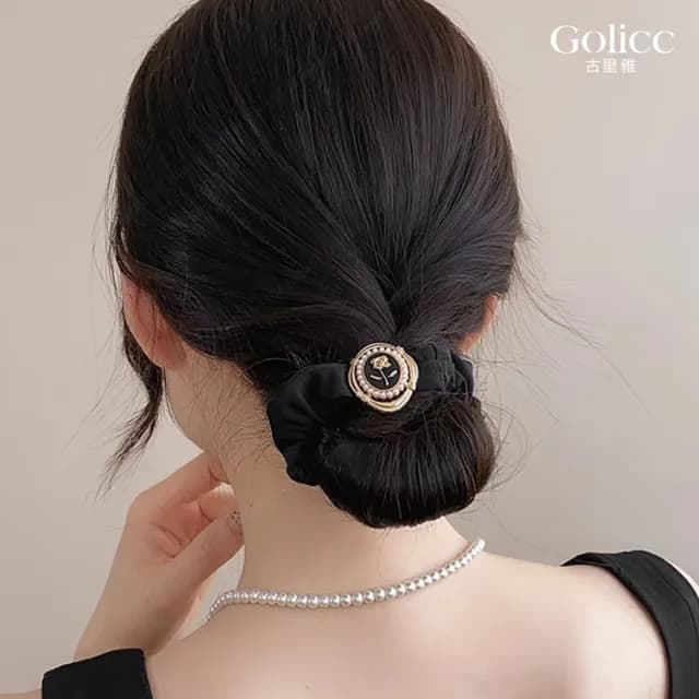 【Gulicc】法式 古典氣質 髮圈(雙11 聖誕節 生日 髮飾 頭飾 大腸圈 髮夾 禮物)