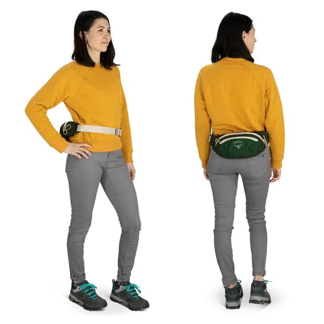 【Osprey】情人節禮物 Daylite Waist 隨身腰包 翠綠帶/綠色樹冠(運動腰包 多功能腰包 旅行腰包)