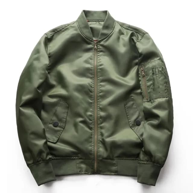 【巴黎精品】父親節禮物 軍裝外套復古工裝古著(MA1立領飛行員防風男夾克3色a1hg12)
