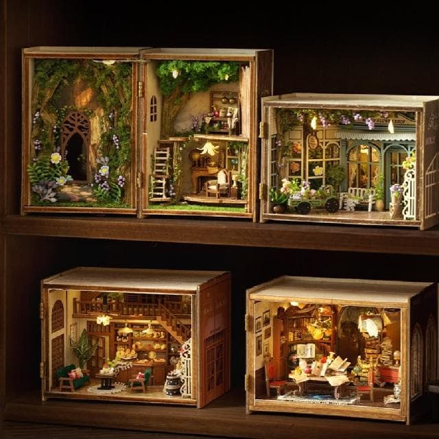【半島良品】DIY手做創意小屋奇幻魔方(智趣屋畢業禮物 聖誕禮物 生日禮物 小夜燈)