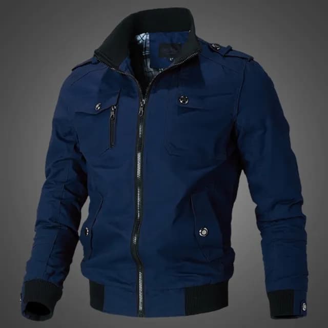 【巴黎精品】父親節禮物 軍裝外套復古工裝古著(棉質立領水洗裝男夾克5色a1hg1)