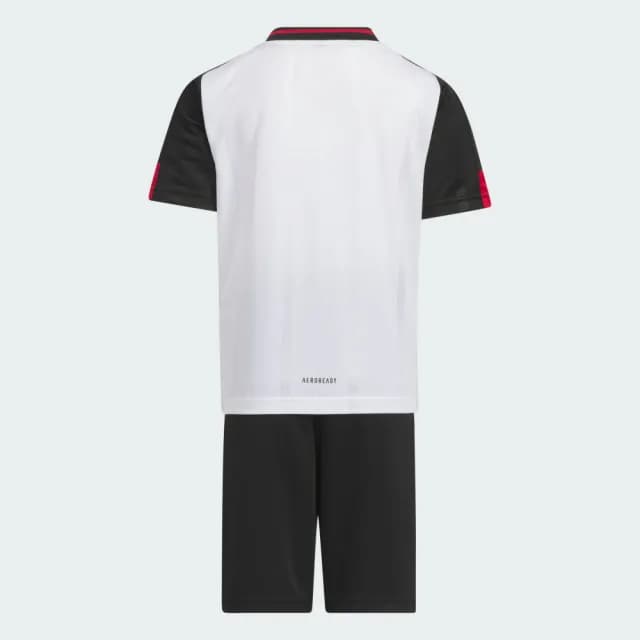 【adidas 愛迪達】TIRO 運動套裝 短袖/短褲 吸濕排汗 童裝 JN6504