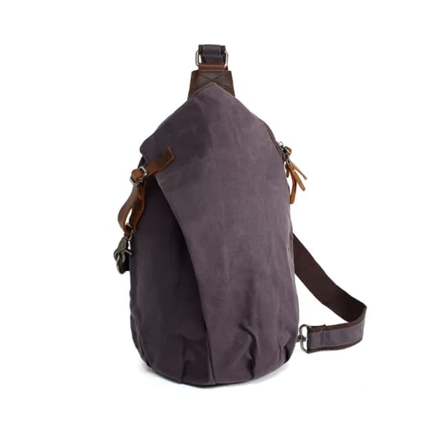 【巴黎精品】父親節禮物 胸包帆布側背包(歐美復古斜背防水男包包5色a1hf28)