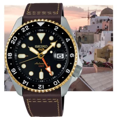 【SEIKO 精工】5 Sports系列 GMT機械錶 送禮推薦(SSK036K1/4R34-00A0J)