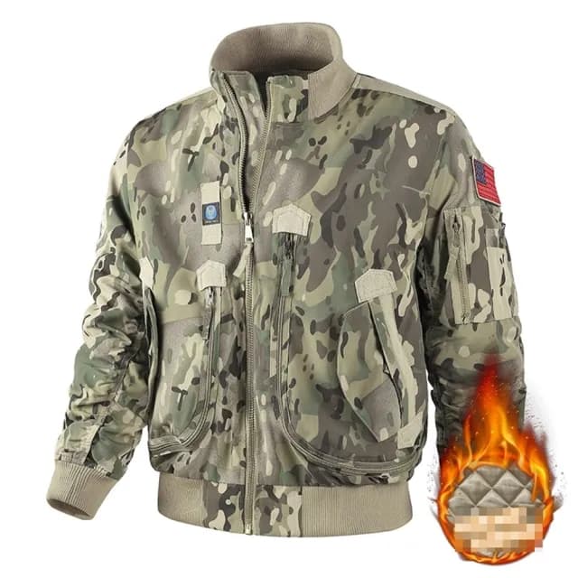 【巴黎精品】父親節禮物 軍裝外套復古工裝古著(飛行員MA1夾棉防風男夾克3色a1hg34)