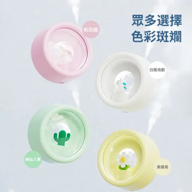 【Soip】萌寵自動香薰水氧機 壁掛/底座兩用香氛機 桌面空氣清淨機 家用擴香機濕器(附挪威森林)