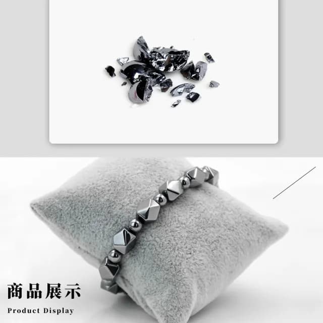 【淨化磁場】水晶切角圓珠鈦赫茲手環(血液循環 八角珠 天相 水晶手鍊 正能量 飾品 個性 能量手鍊)