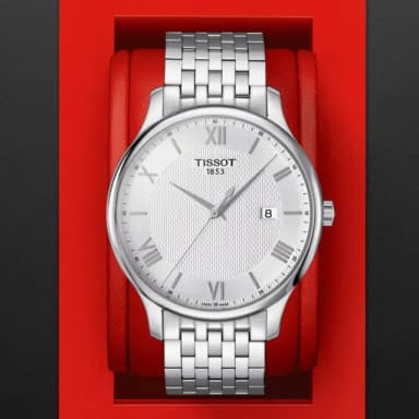 【TISSOT 天梭 官方授權】TRADITION 經典羅馬石英腕錶 畢業禮物 送禮 推薦(T0636101103800)