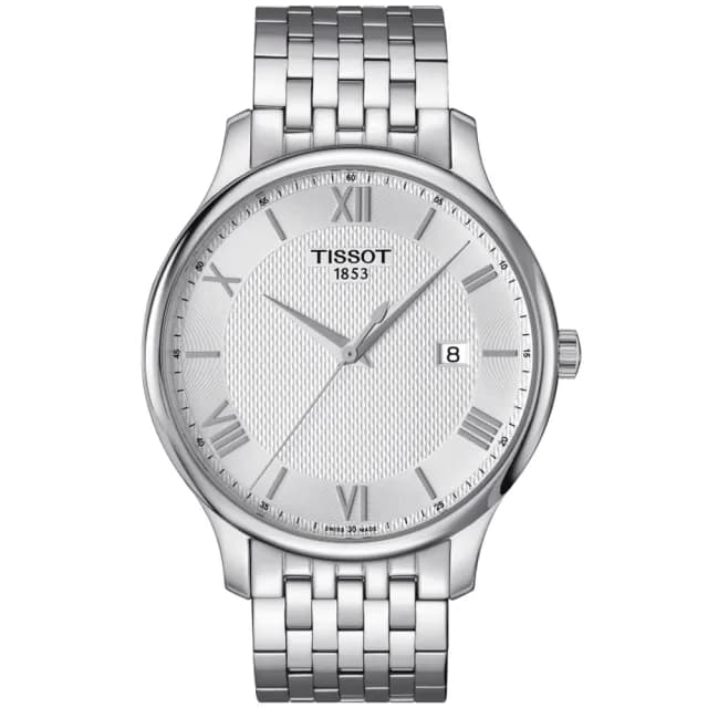 【TISSOT 天梭 官方授權】TRADITION 經典羅馬石英腕錶 畢業禮物 送禮 推薦(T0636101103800)