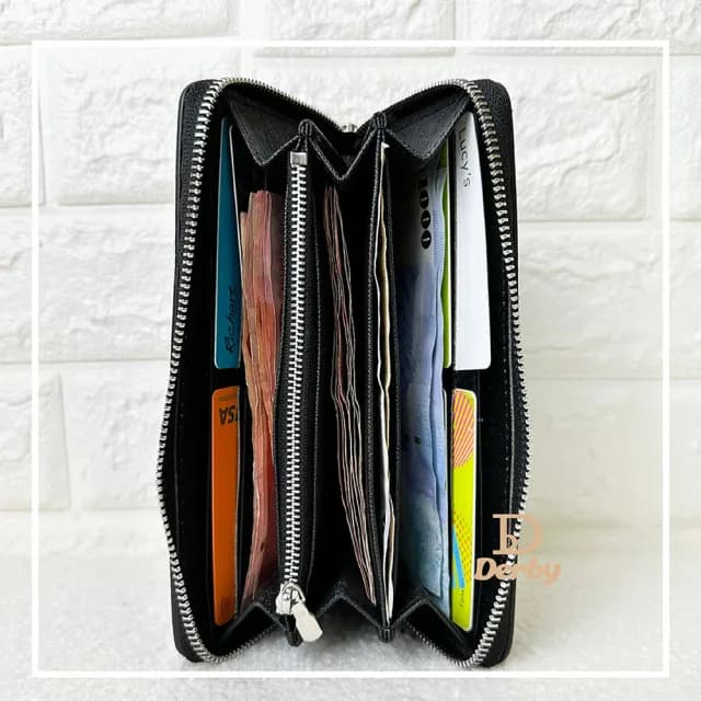 【Derby】雙11 拉鍊長夾、多格層皮夾、拉鍊錢包 60017
