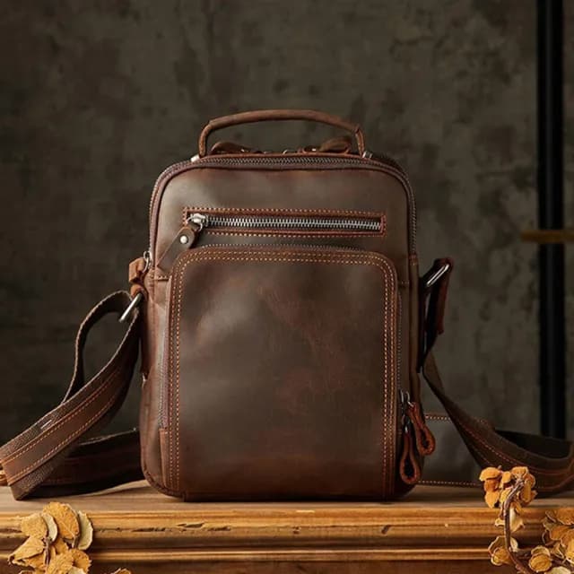 【KT DADA】雙11 牛皮斜背包 郵差包 男士包包 男包 真皮包包 斜背包 爸爸禮物 男生包包 生日禮