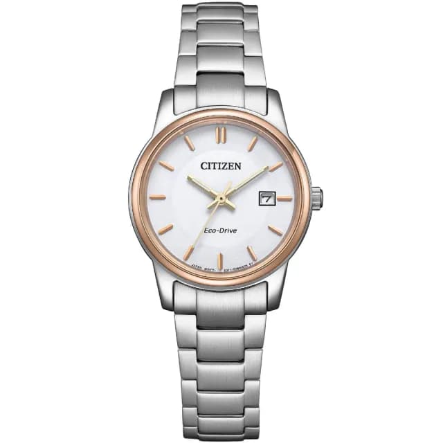 【CITIZEN 星辰】光動能 簡約女錶 手錶 禮物 推薦(EW2319-71A)
