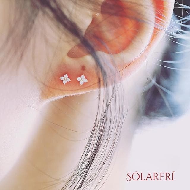 【SOLARFRi】銀針耳環｜優選親膚材質配戴舒適 附品牌禮盒包裝(閨蜜情人女友母親老婆禮物)