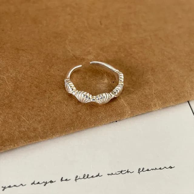 【MoonDy】雙11 銀戒 金戒指 韓國戒指 日系戒指 指環 可愛戒指 純銀戒指 貝殼戒指 情人節禮物