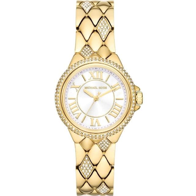 【Michael Kors】MK女錶 香檳金 晶鑽 女錶推薦 33mm 520送禮 禮物(MK4801)