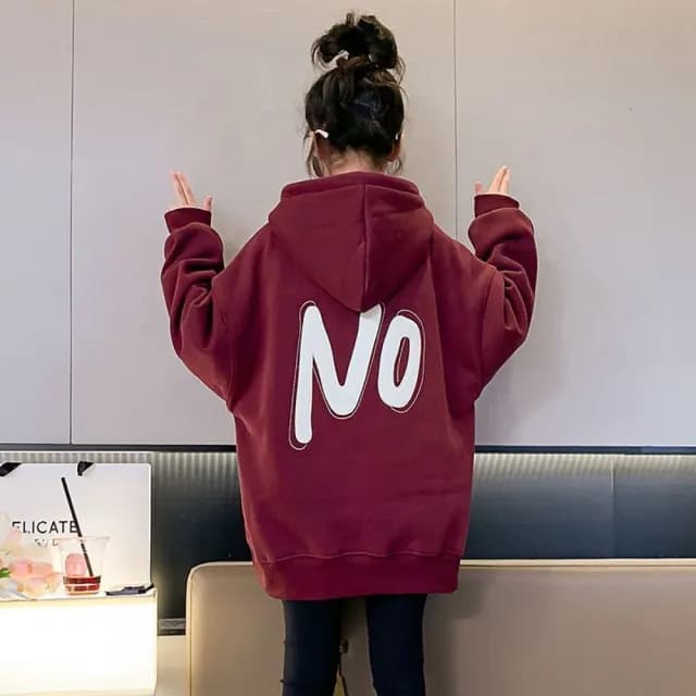 【小衣衫童裝】中大男女童秋冬yes連帽長袖上衣(1130902)