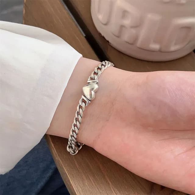 【KT DADA】情人節禮物 手鏈 手鍊 手飾 銀手鍊 女朋友生日禮物 手鏈女 飾品配件 首飾配件 女生飾品 正韓飾