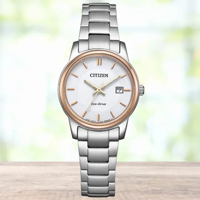 【CITIZEN 星辰】PAIR系列 簡約時尚光動能腕錶 七夕 情人節 送禮 推薦(EW2319-71A)