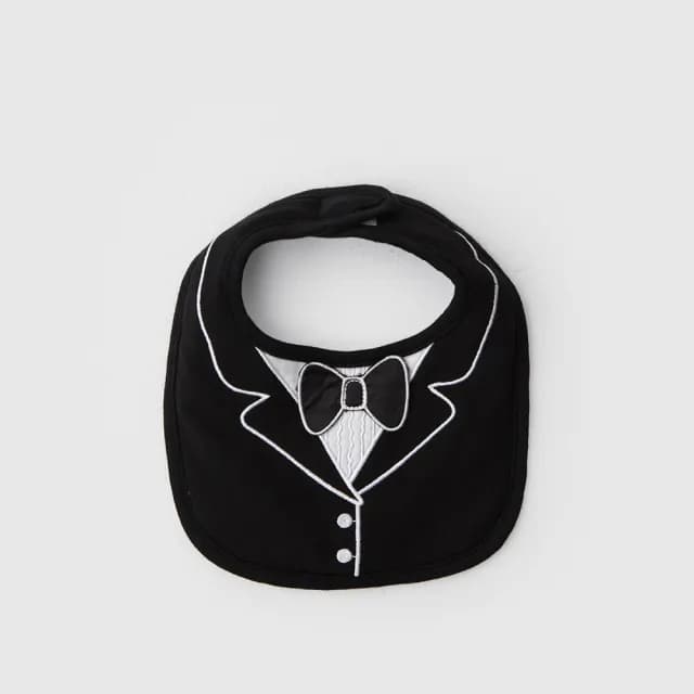 【美國Frenchie Mini Couture】經典燕尾服圍兜(口水巾萬聖節童裝)