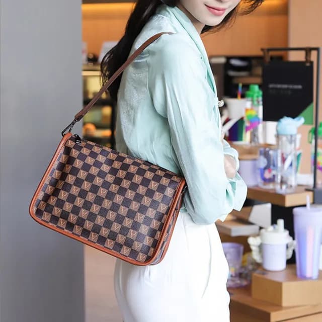 【LEESA】情人節禮物 復古包包\小眾包包\老花包包\通勤包\斜背包\單肩包\大容量\水餃包\餃子包\包包\韓國包